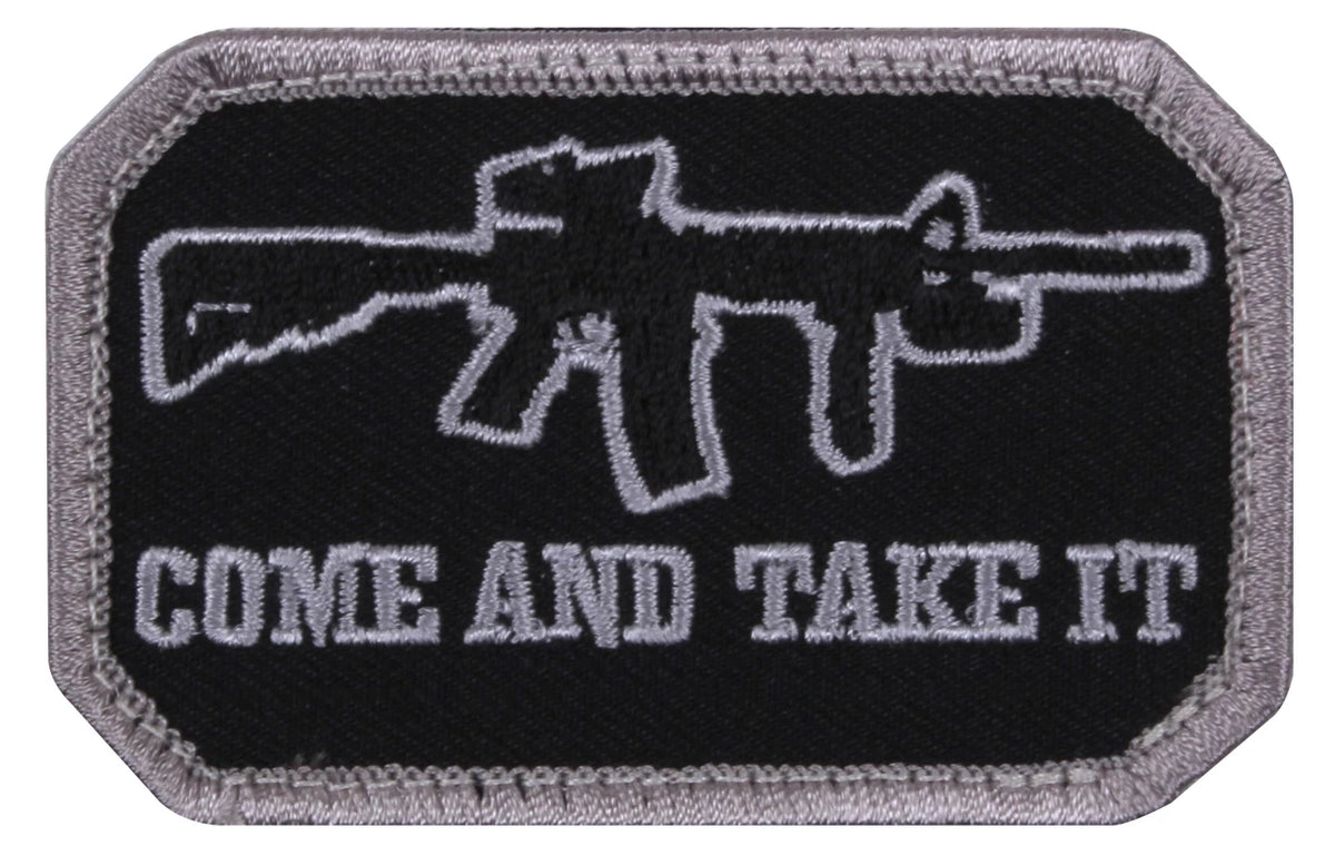 Rothco Come and Take It Morale Patch Black