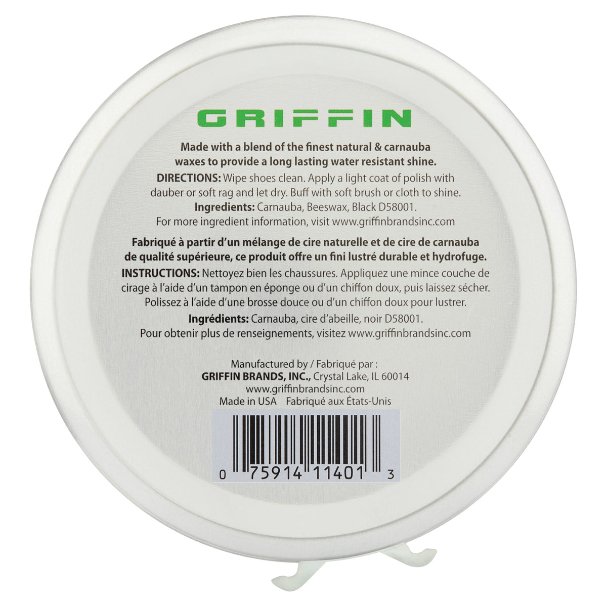 Griffin Shoe Polish – 3 oz.