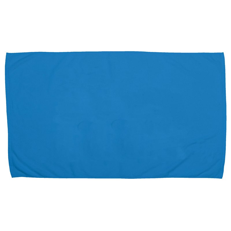 The Pro Towels Small Beach Towel is a plain, rectangular blue towel shown laid flat on a white background.