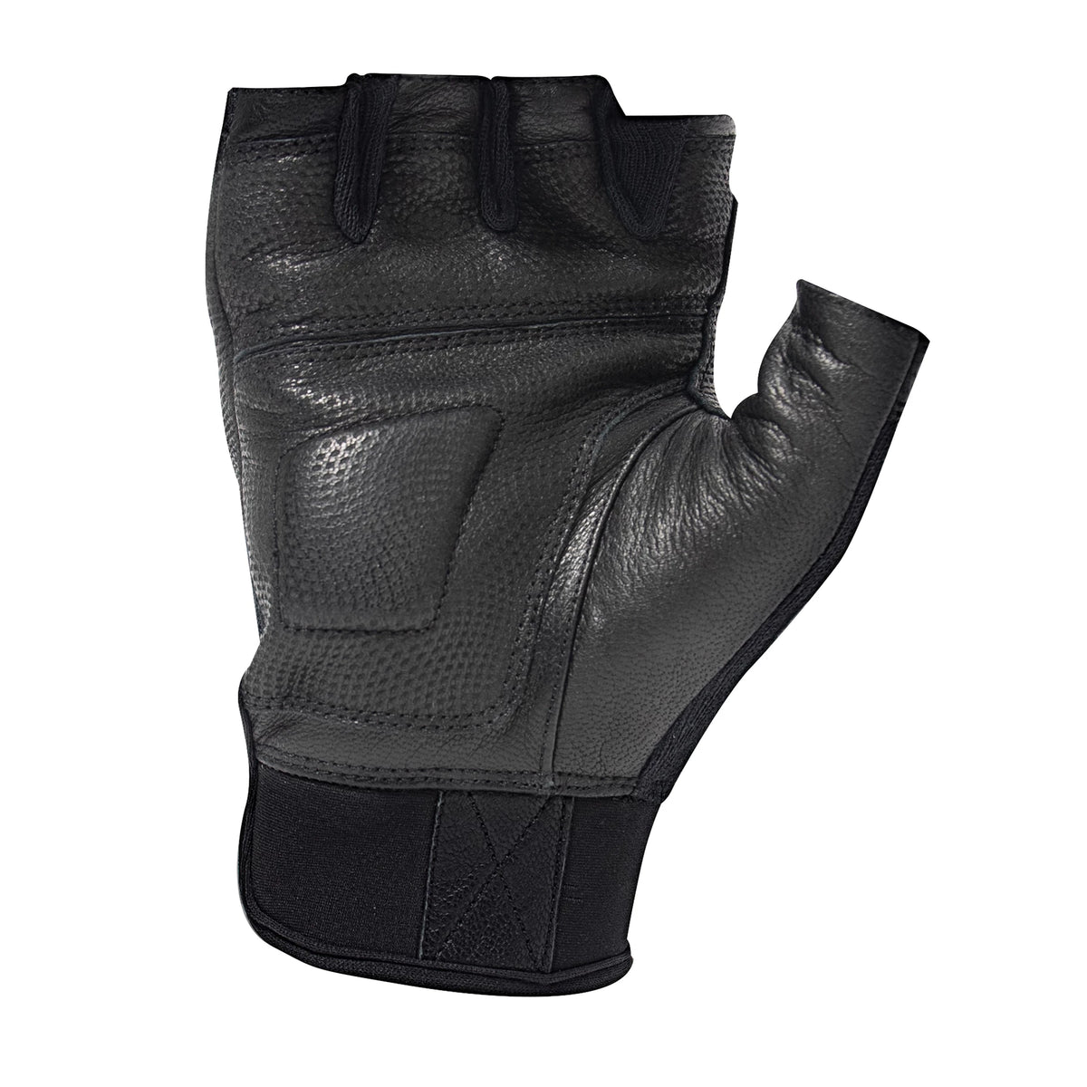 Rothco Fingerless Cut-Resistant Carbon Hard Knuckle Gloves - Black