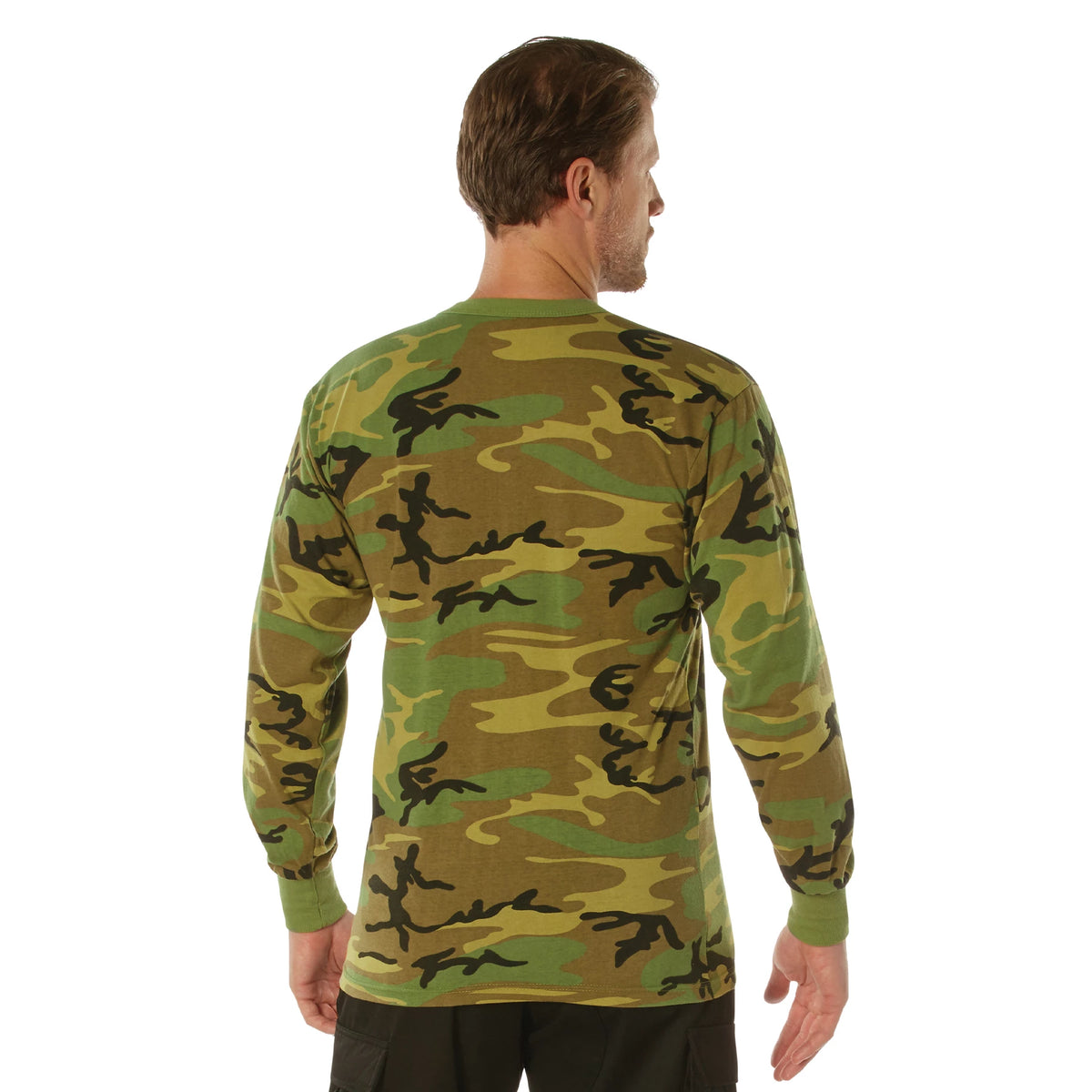 Rothco Long Sleeve Vintage T-Shirt - Woodland Camo