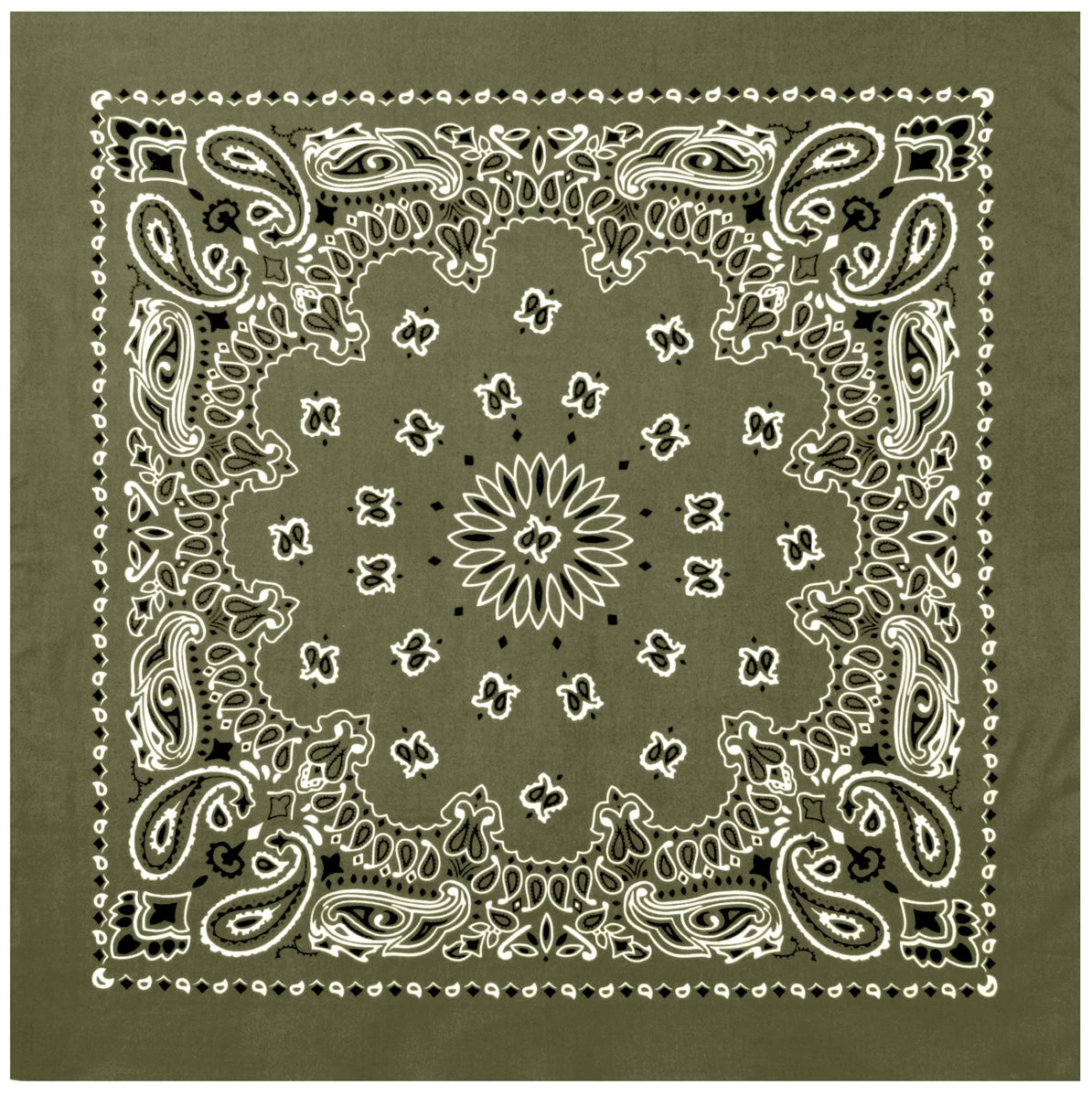 Rothco Trainmen Paisley Bandana – Extra-Large - 27” X 27"
