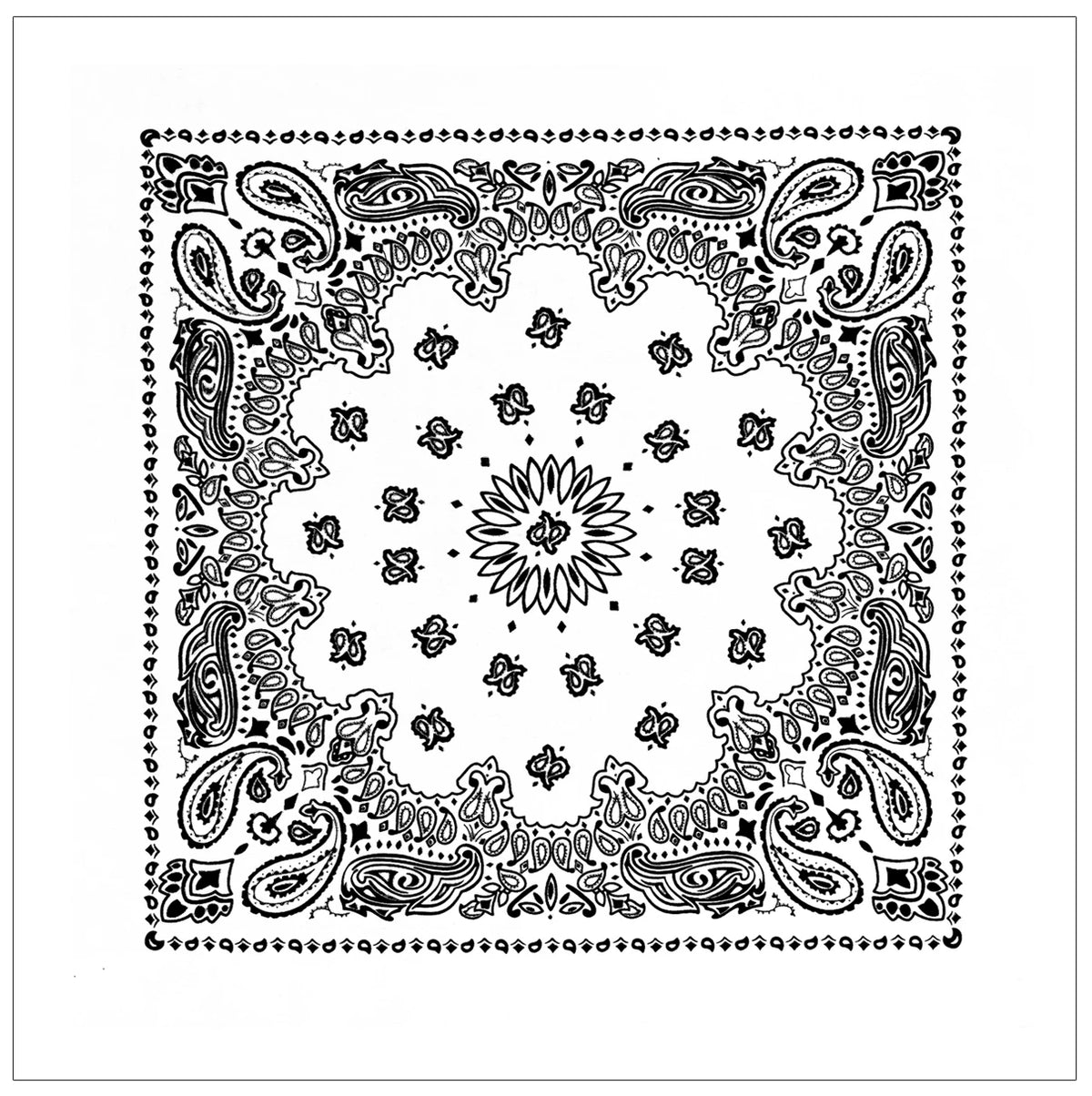 Rothco Trainmen Paisley Bandana – Extra-Large - 27” X 27"
