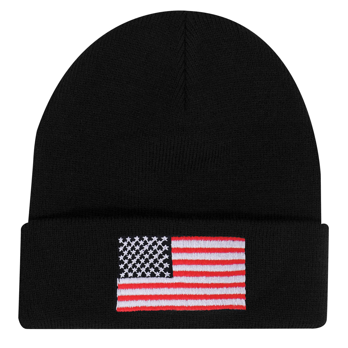 Rothco US Flag Embroidered Fine Knit Watch Cap