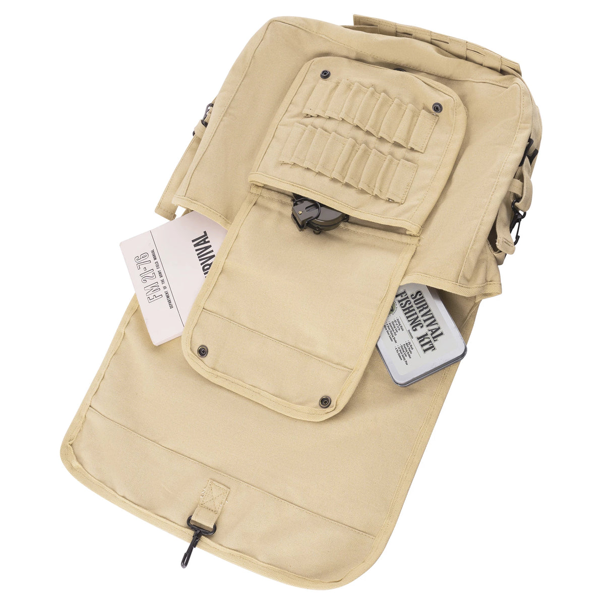 Rothco Vintage Canvas Paratrooper Bag with Bio-Hazard Symbol