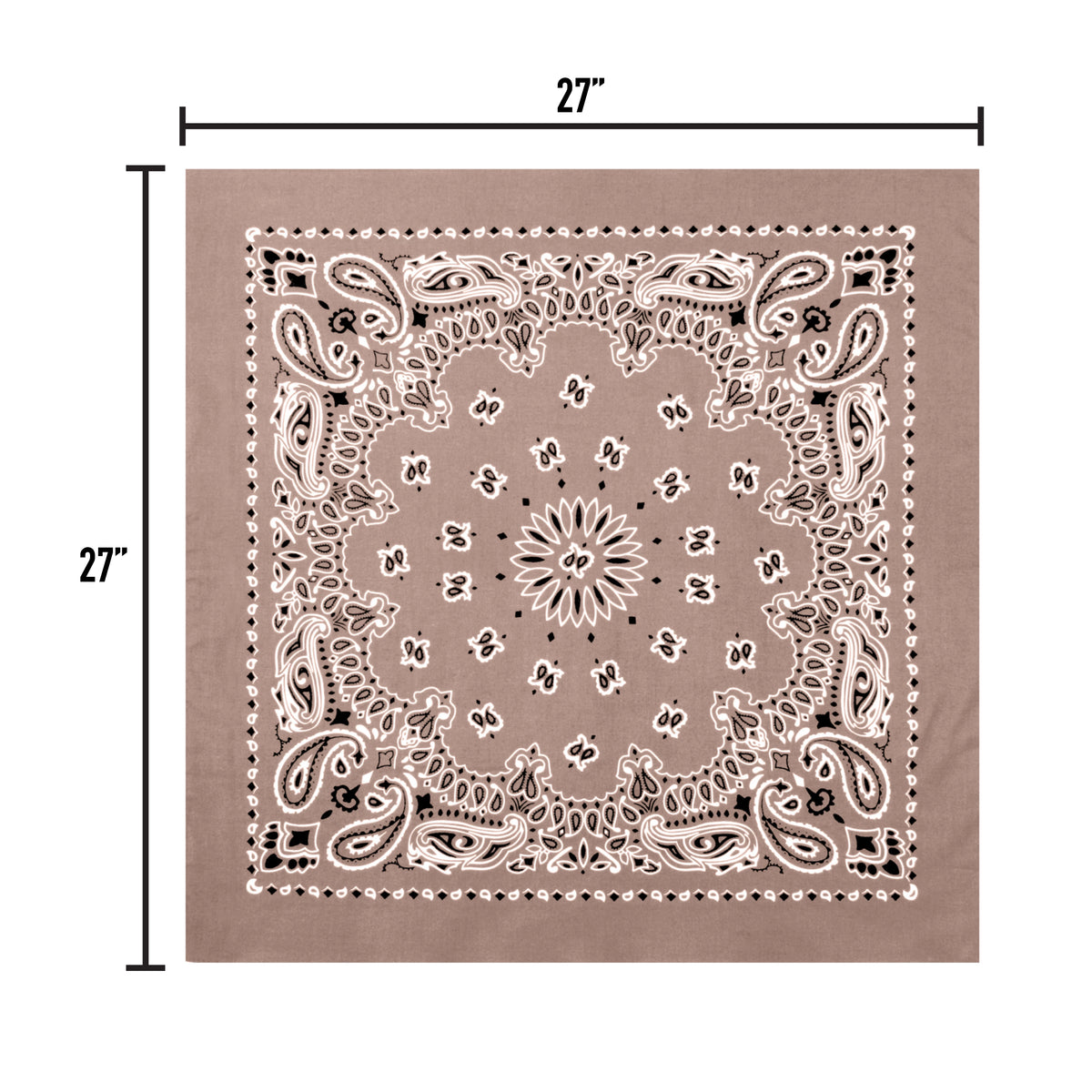 Rothco Trainmen Paisley Bandana – Extra-Large - 27” X 27"