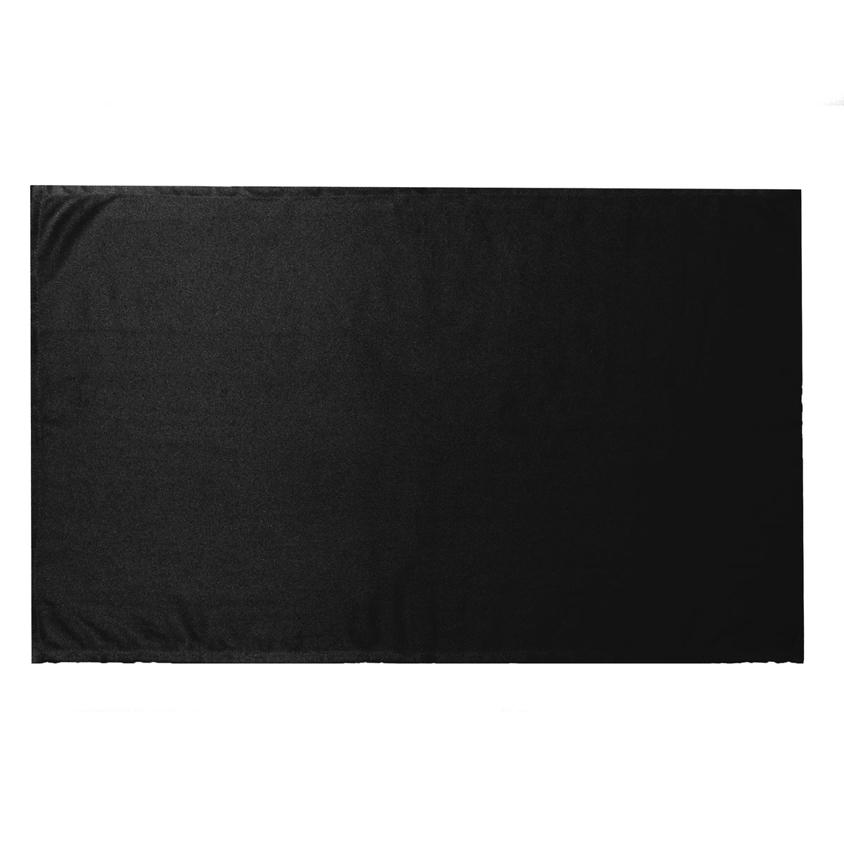 The Pro Towels Yoga Workout & Sports Towel features a large, plain black rectangle on a white background, ideal as an imprint-ready sports or yoga towel.