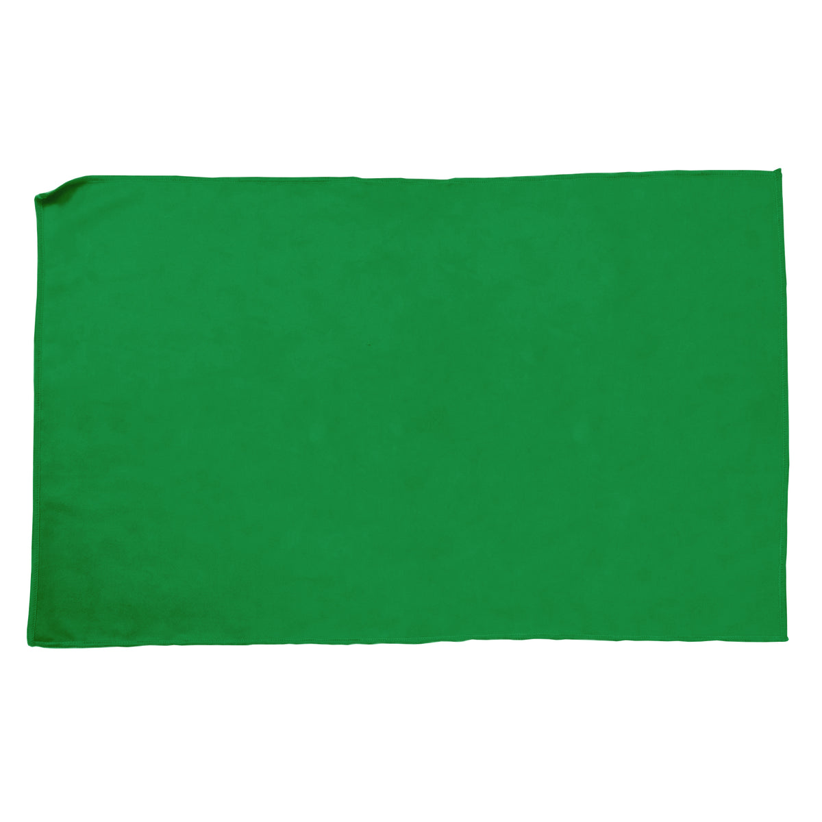The Pro Towels Yoga Workout & Sports Towel is a plain, rectangular green fabric towel shown on a white background—ideal for workouts and ready for custom imprints.