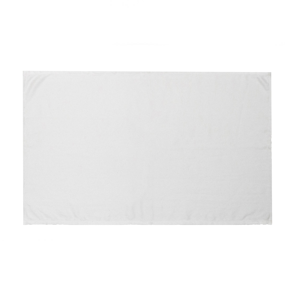 The Pro Towels Yoga Workout & Sports Towel is a plain, rectangular white towel laid flat on a white background, ready for imprinting with no visible patterns or designs.