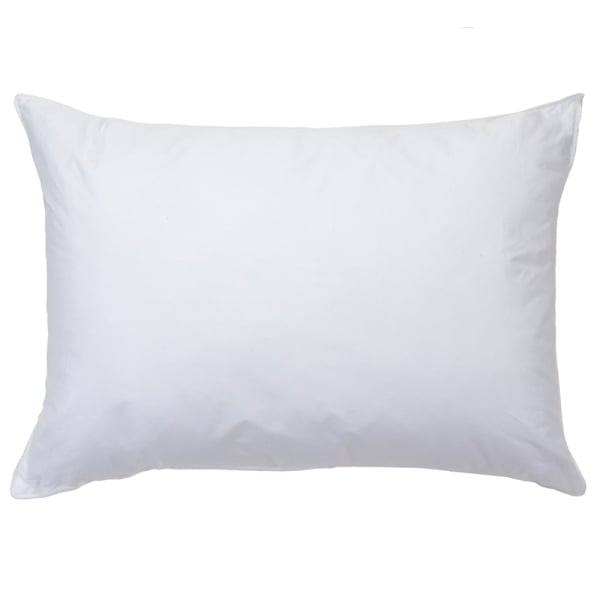 The Five Star Hotel Collection pillow by WestPoint Home features a plain white rectangular design with smooth fabric and EcoPure fiberfill, shown against a white background.