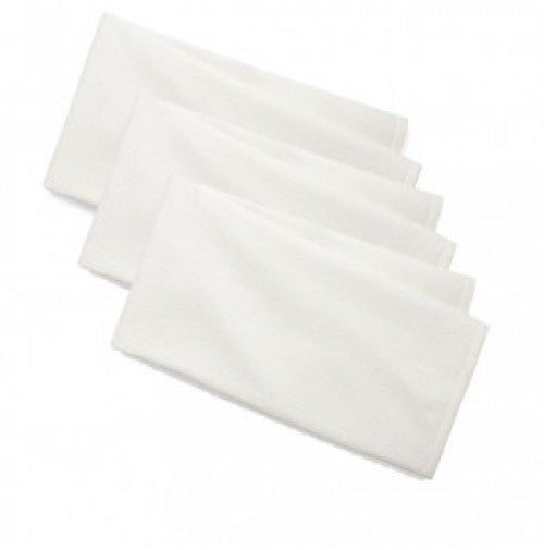 Four neatly folded KSE Huck Towels are arranged in a staggered stack on a plain white background.