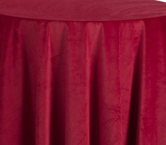 The Oxford Round Table Linen by Ganesh Mills features a multicolor design and drapes smoothly over round tables, creating soft, even folds for an elegant look.