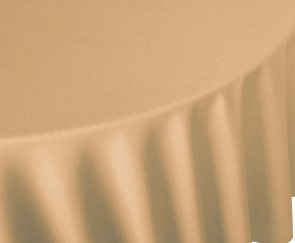 A close-up of the Ganesh Mills Oxford Round Table Linen - Multicolor, draped elegantly with soft folds and a smooth texture—ideal for those seeking quality wholesale table linens.