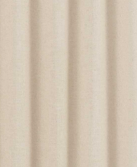 A close-up of Ganesh Mills’ Shower Curtains Solid - Hookless in light beige shows soft vertical folds that create gentle shadows and a subtly textured look.
