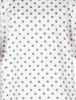 Close-up of Intralin’s Gowns - Twill Patient Gown fabric, showing a grid of small blue and gray squares for an affordable, comfortable hospital wear option.