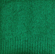 Close-up of KSE Double-Tread Slipper Socks, featuring green knitted fabric with ribbed texture and vertical lines, detailed stitching, and soft, cozy feel—similar to the non-slip grip on hospital socks.