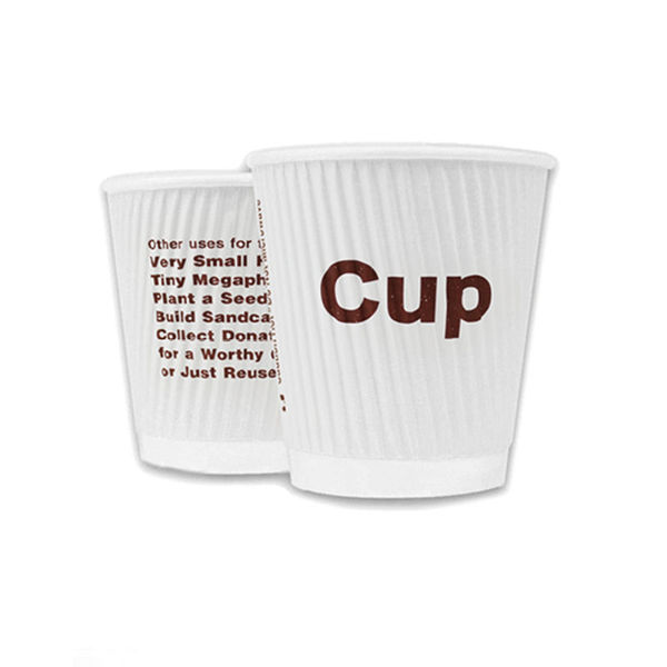 Plastic Lid Ripple Cup - (9 oz)