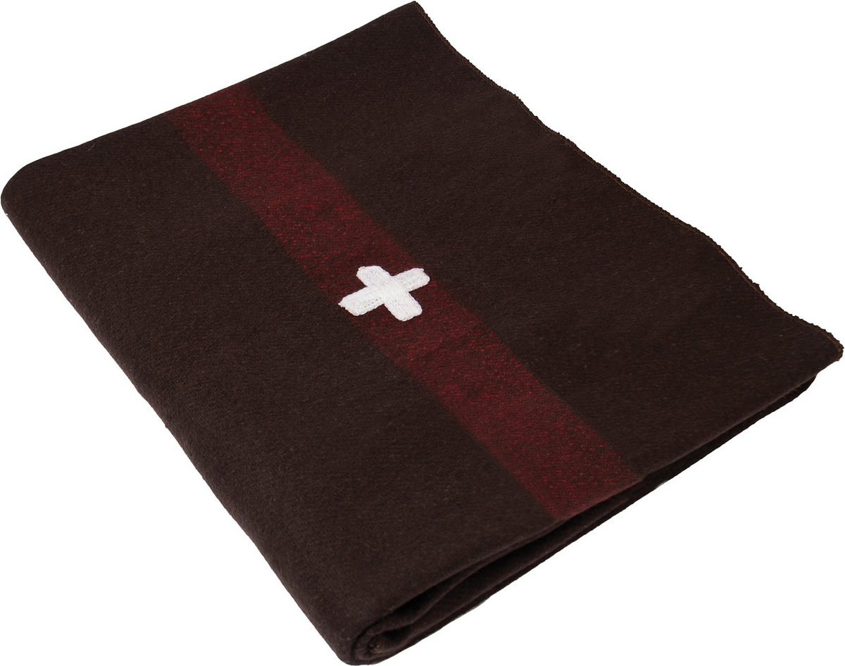 Wool Blankets - Swiss Army Wool Blanket With Cross