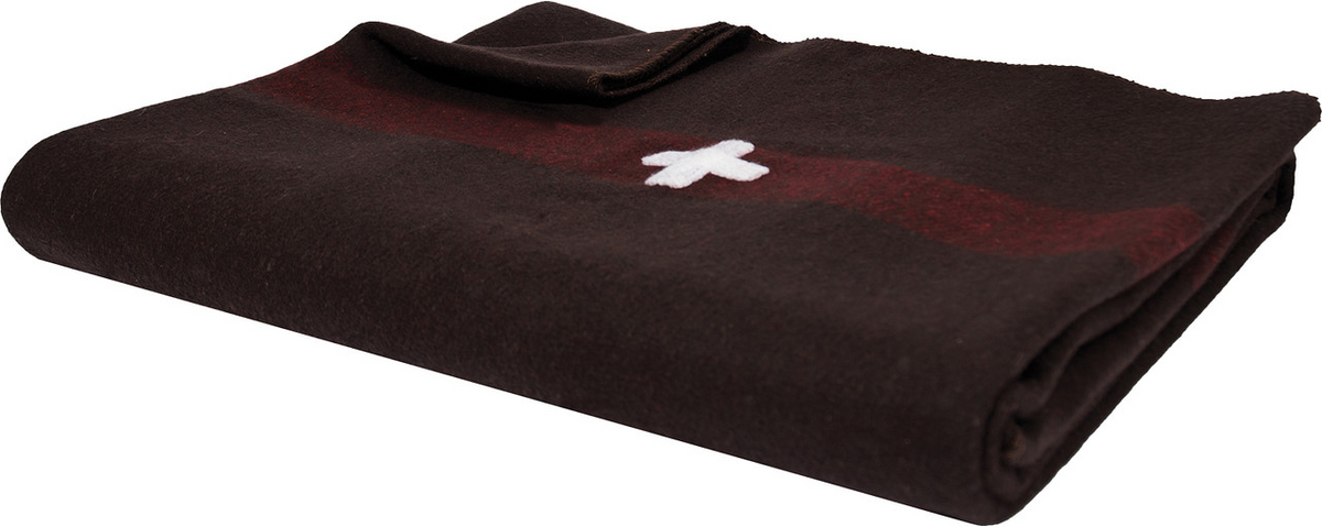 Wool Blankets - Swiss Army Wool Blanket With Cross