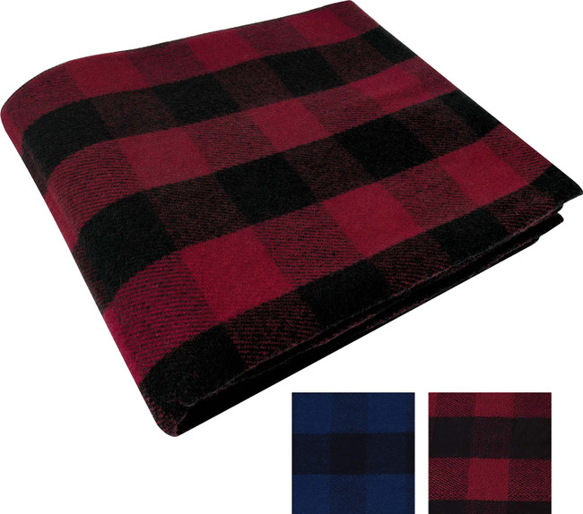 Wool Blankets - Plaid Wool Blanket