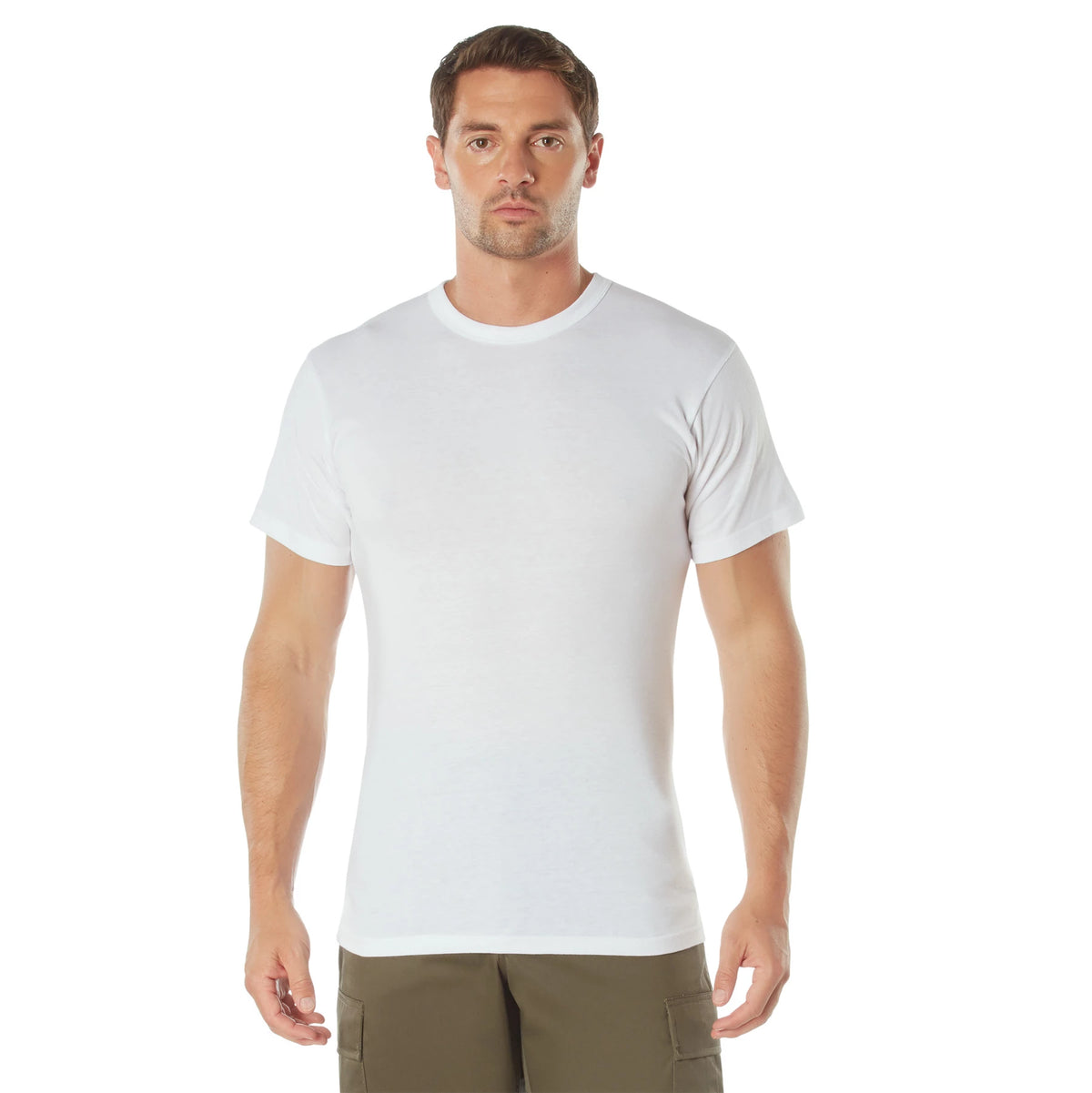 Rothco Solid Color T-Shirt with Cotton / Polyester Blend