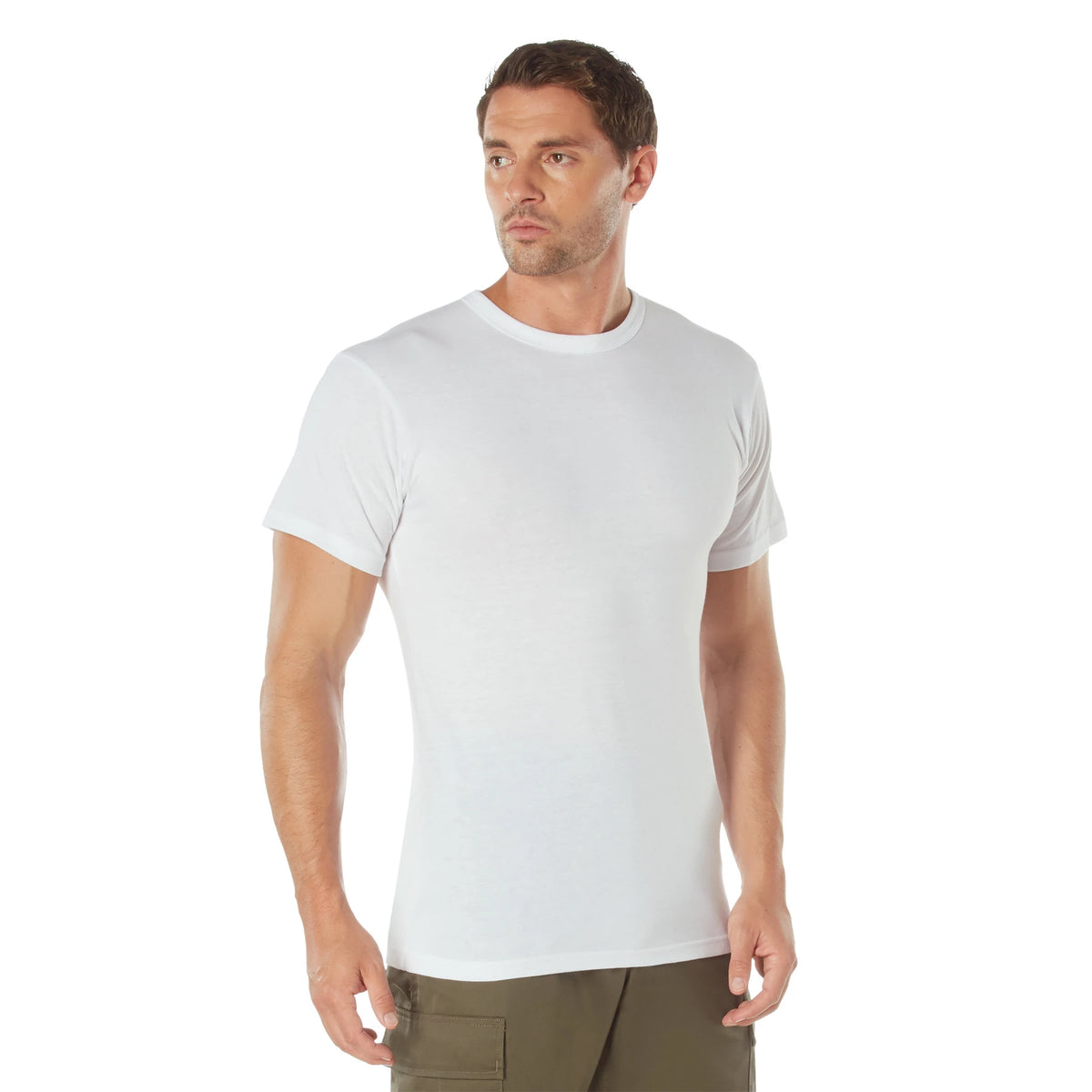 Rothco Solid Color T-Shirt with Cotton / Polyester Blend