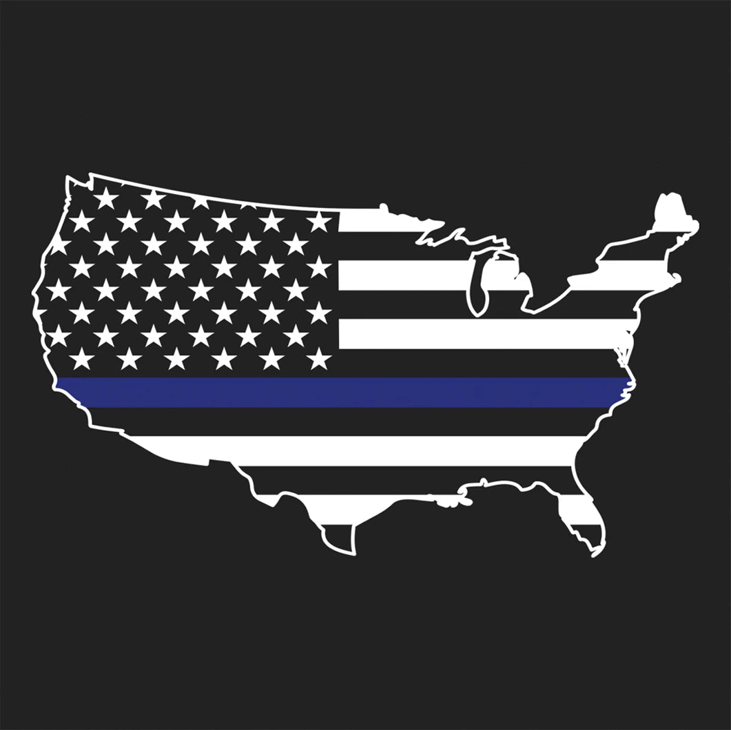 Rothco Thin Blue Line America Map T-Shirt