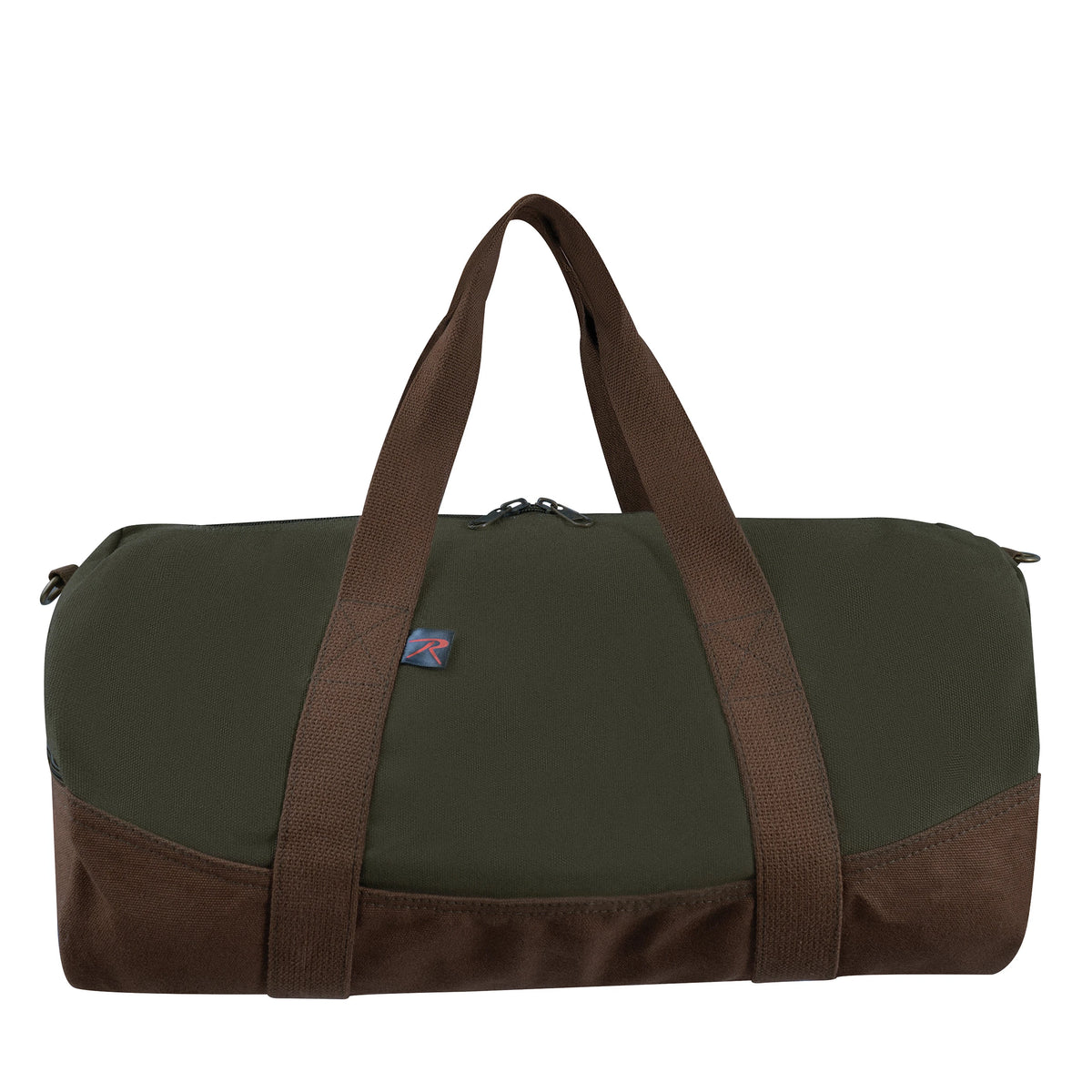 Rothco Two-Tone Canvas Duffle Bag With Brown Bottom