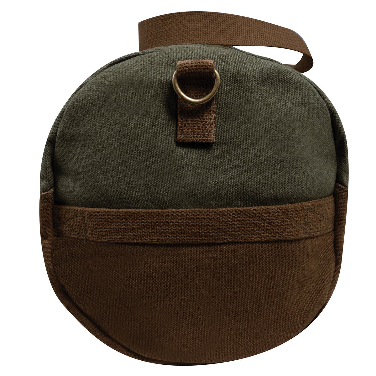 Rothco Two-Tone Canvas Duffle Bag With Brown Bottom