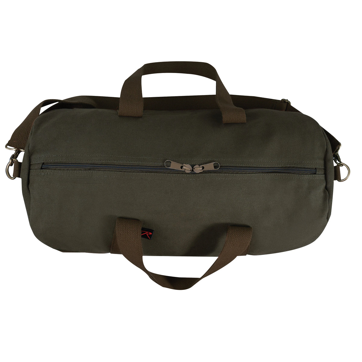Rothco Two-Tone Canvas Duffle Bag With Brown Bottom