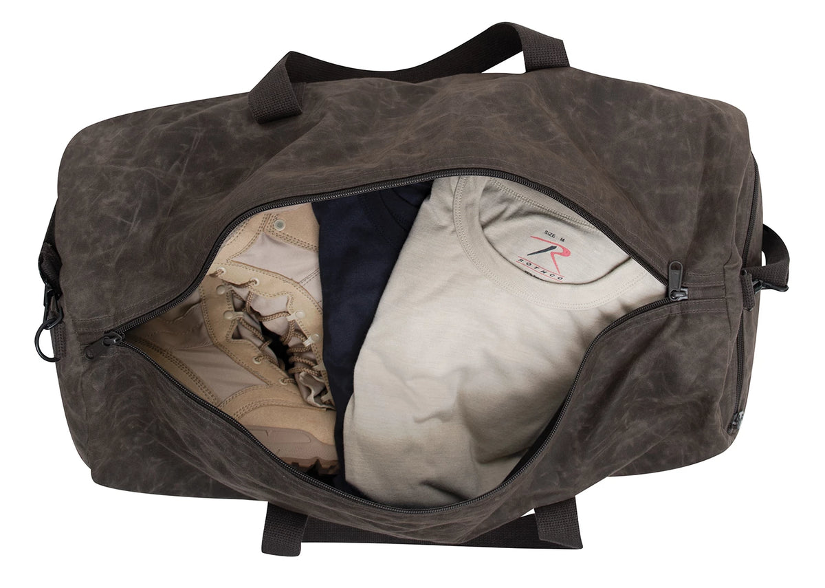 Rothco Waxed Canvas Shoulder Duffle Bag - 24 Inch