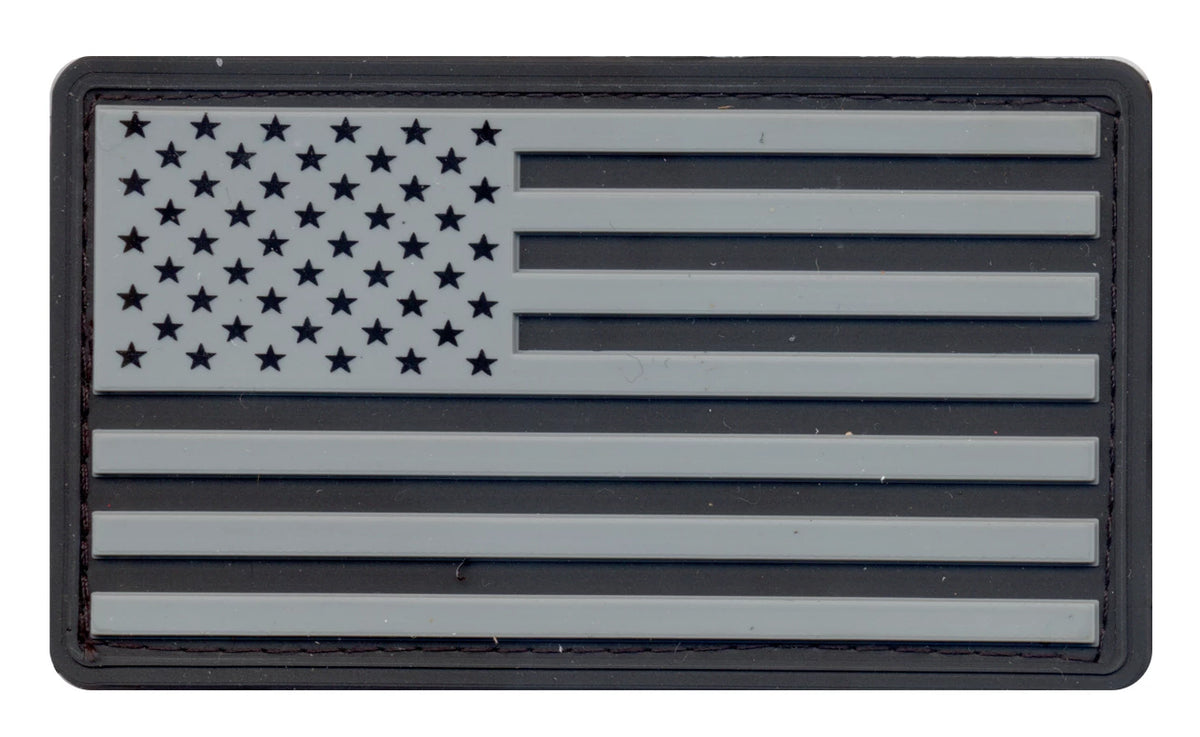 Rothco PVC US Flag Patch With Hook Back