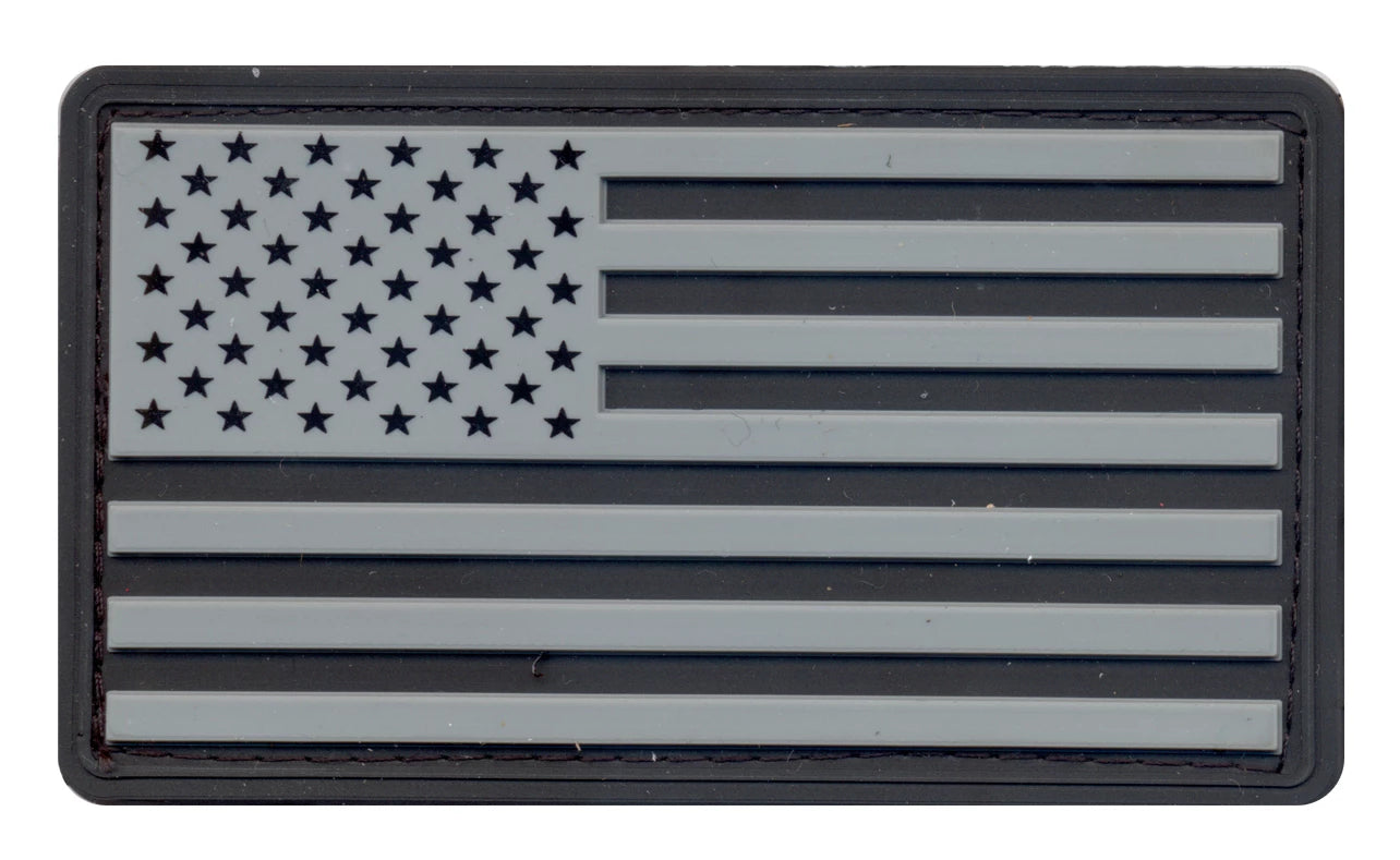 Rothco PVC US Flag Patch With Hook Back