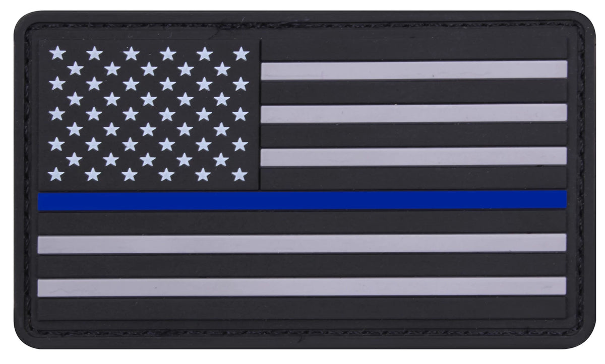 Rothco PVC US Flag Patch With Hook Back