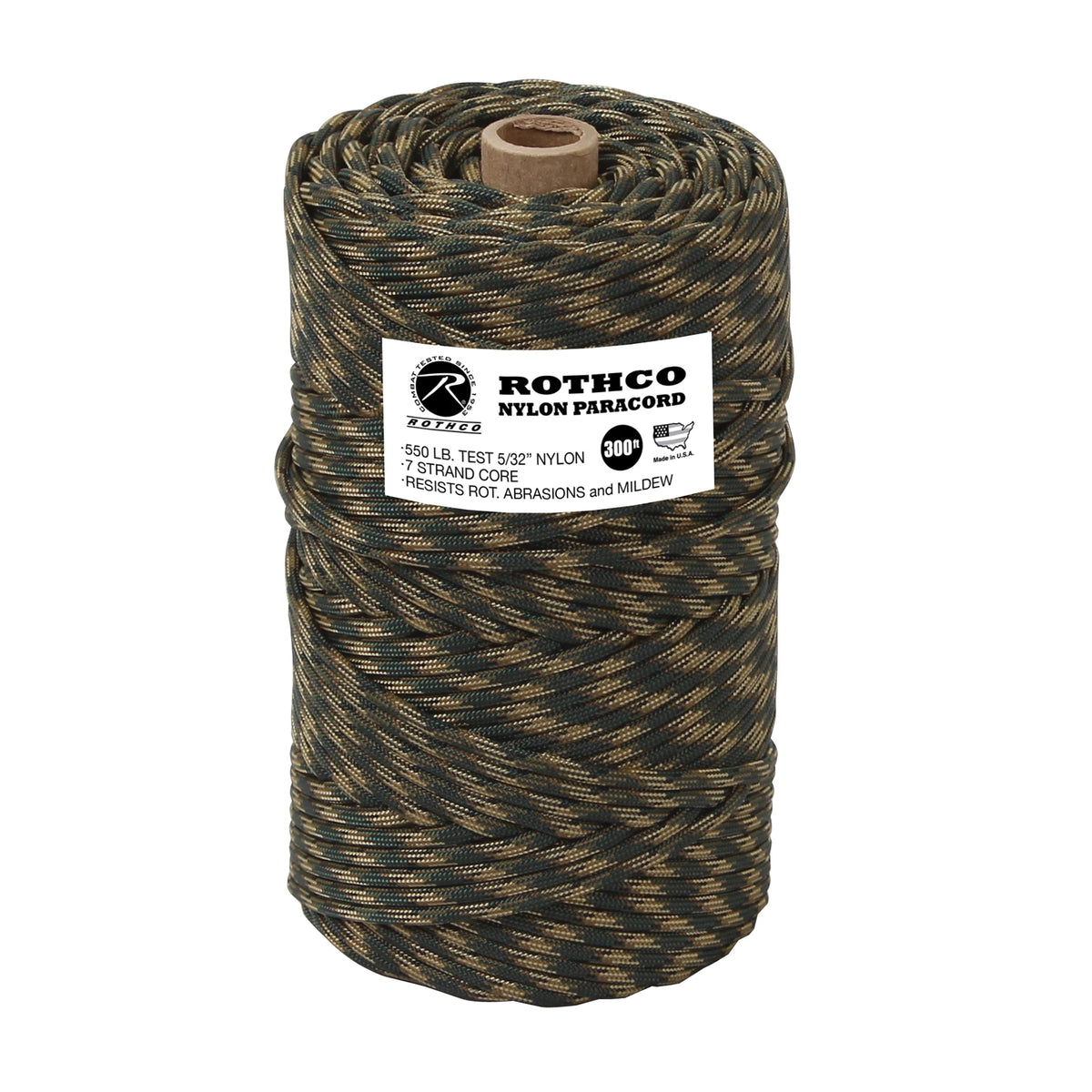Rothco Nylon Paracord 550lb 300 Ft Tube