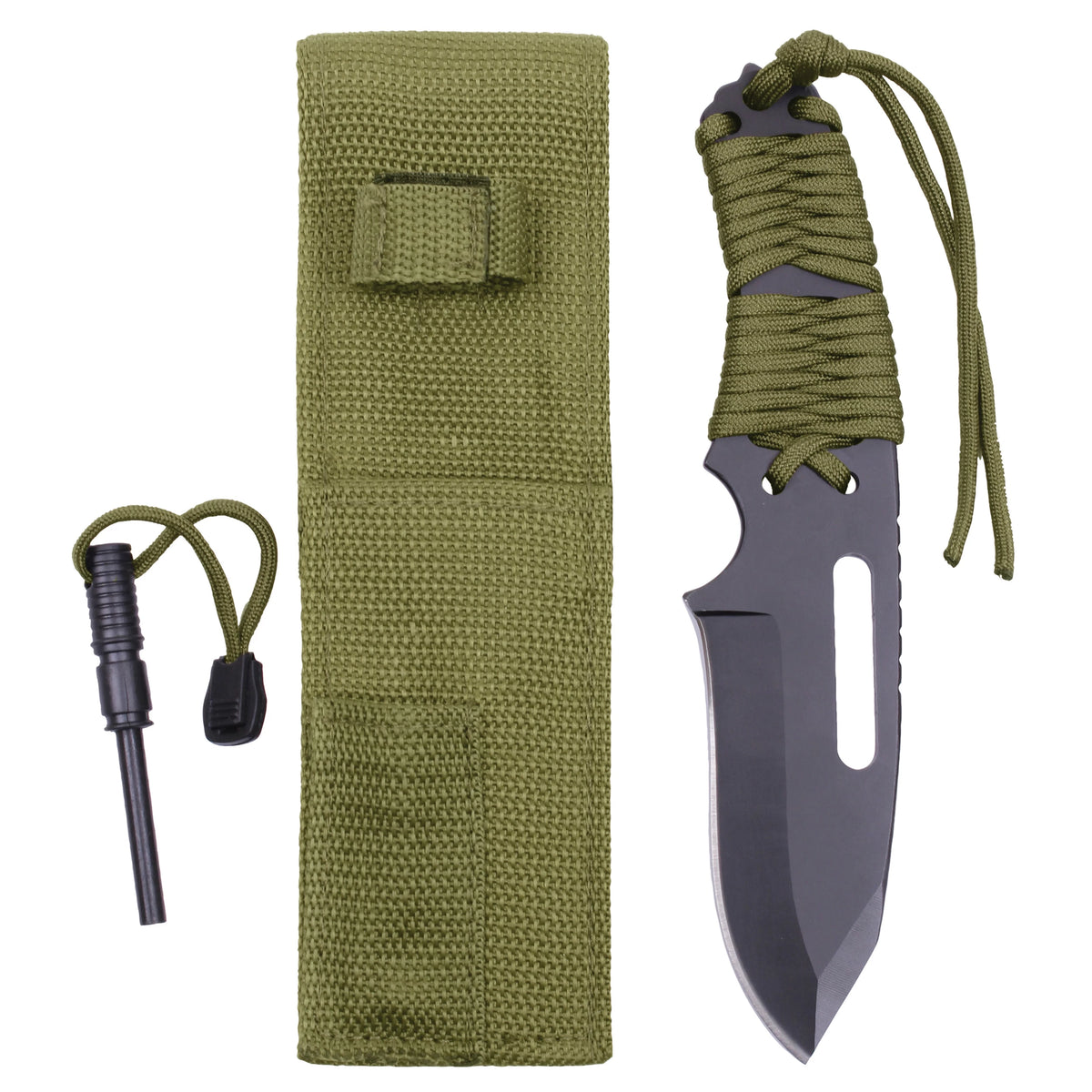 Rothco Large Paracord Knife With Fire Starter