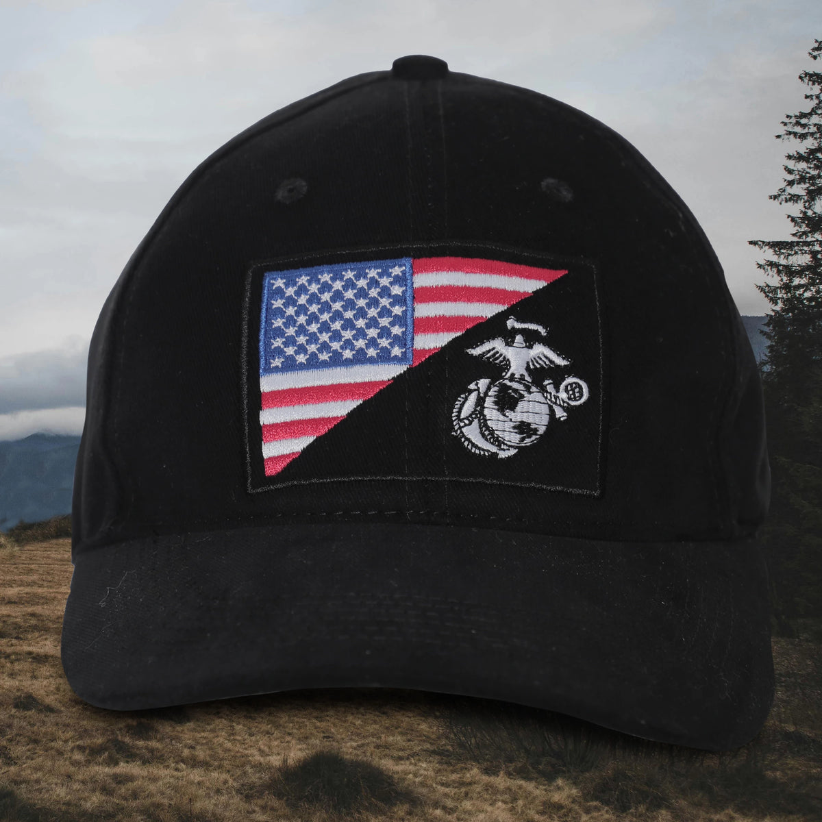 Rothco USMC Eagle, Globe and Anchor / US Flag Low Pro Cap