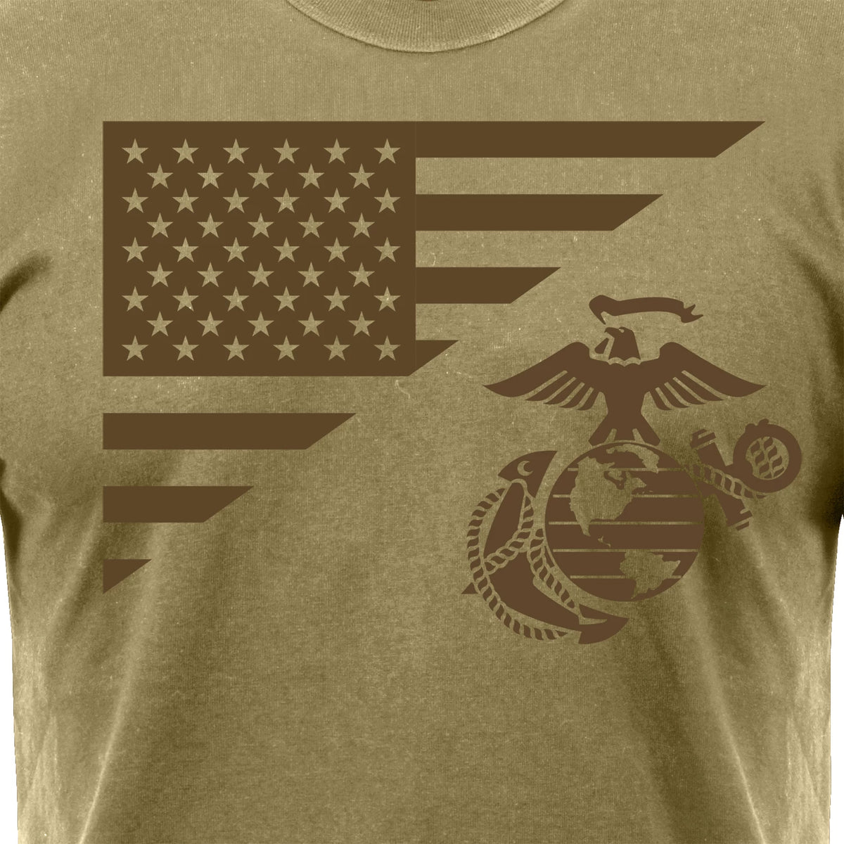 Rothco US Flag / USMC Eagle, Globe, & Anchor T-Shirt