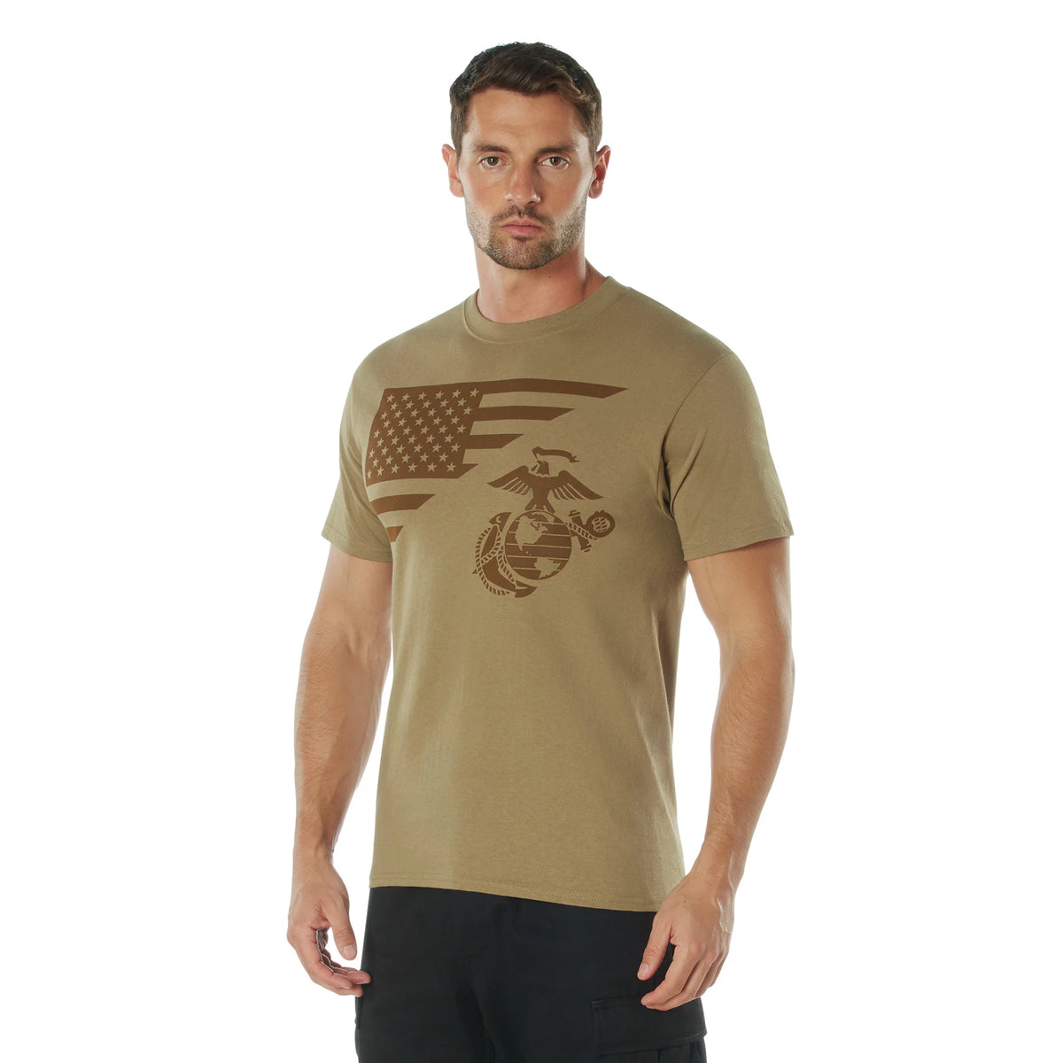 Rothco US Flag / USMC Eagle, Globe, & Anchor T-Shirt