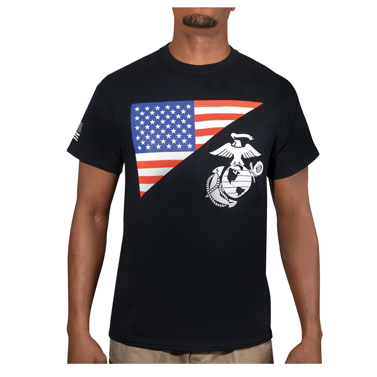 Rothco US Flag / USMC Eagle, Globe, & Anchor T-Shirt