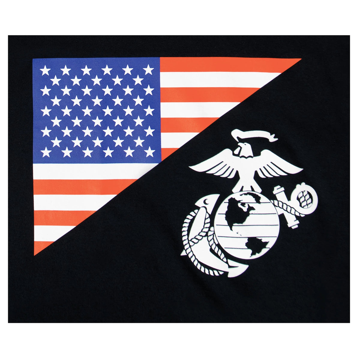Rothco US Flag / USMC Eagle, Globe, & Anchor T-Shirt