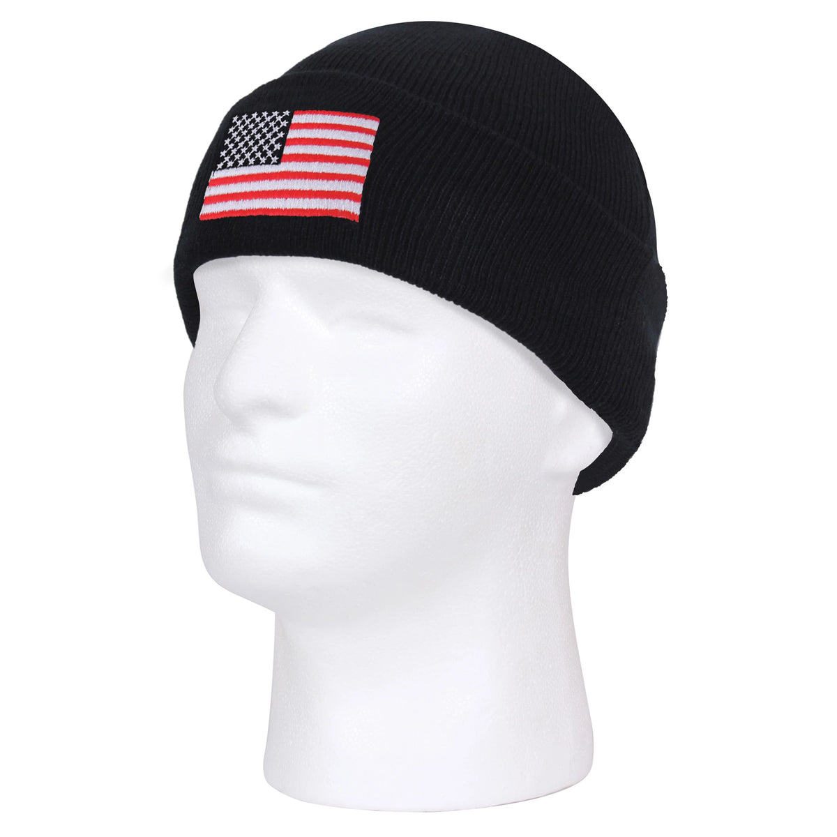 Rothco US Flag Embroidered Fine Knit Watch Cap