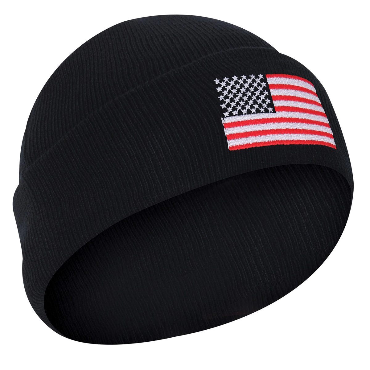 Rothco US Flag Embroidered Fine Knit Watch Cap