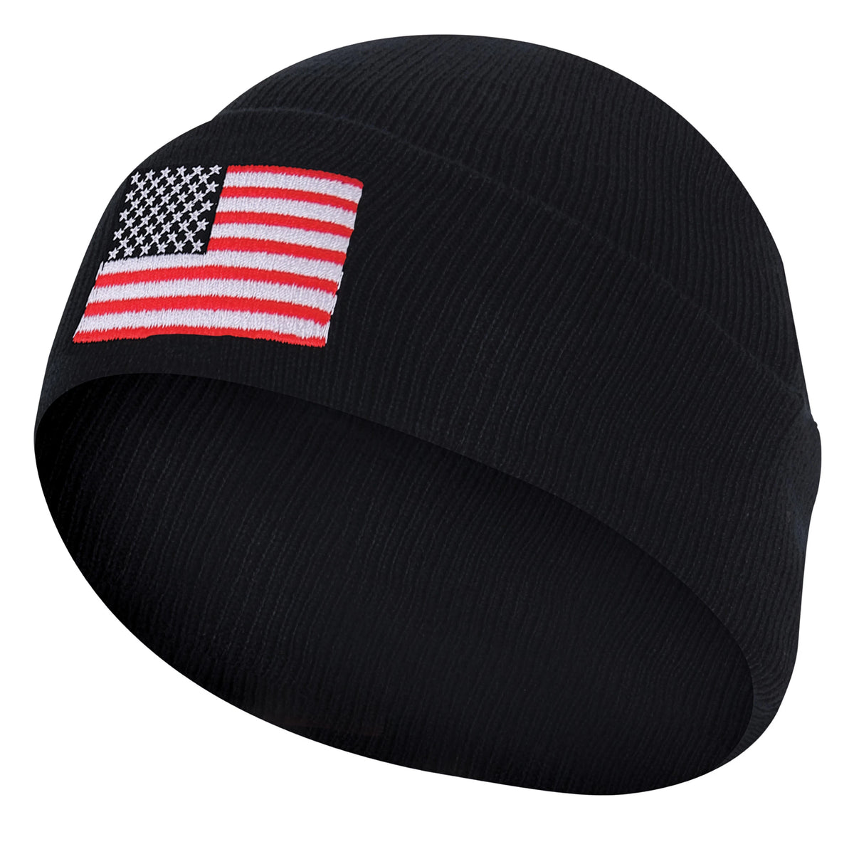 Rothco US Flag Embroidered Fine Knit Watch Cap
