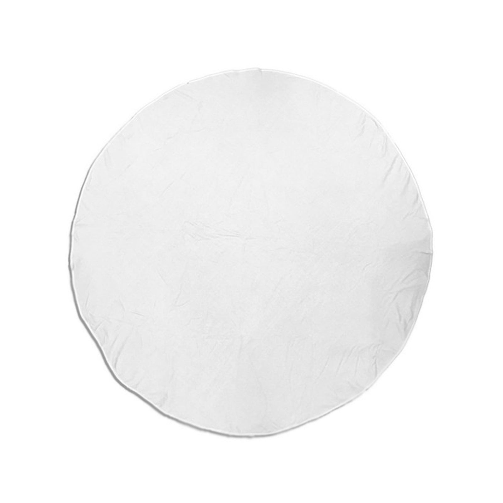 The Pro Towels 60″ Round Beach Towel lies flat on a white background, making it ideal for customizing as a custom logo towel or promotional beach towel.