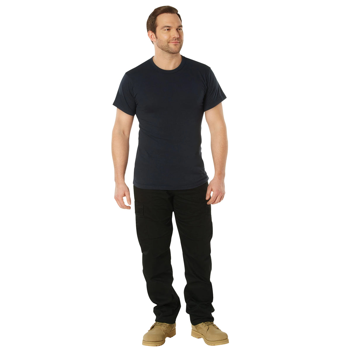 Rothco Solid Color T-Shirt with Cotton / Polyester Blend