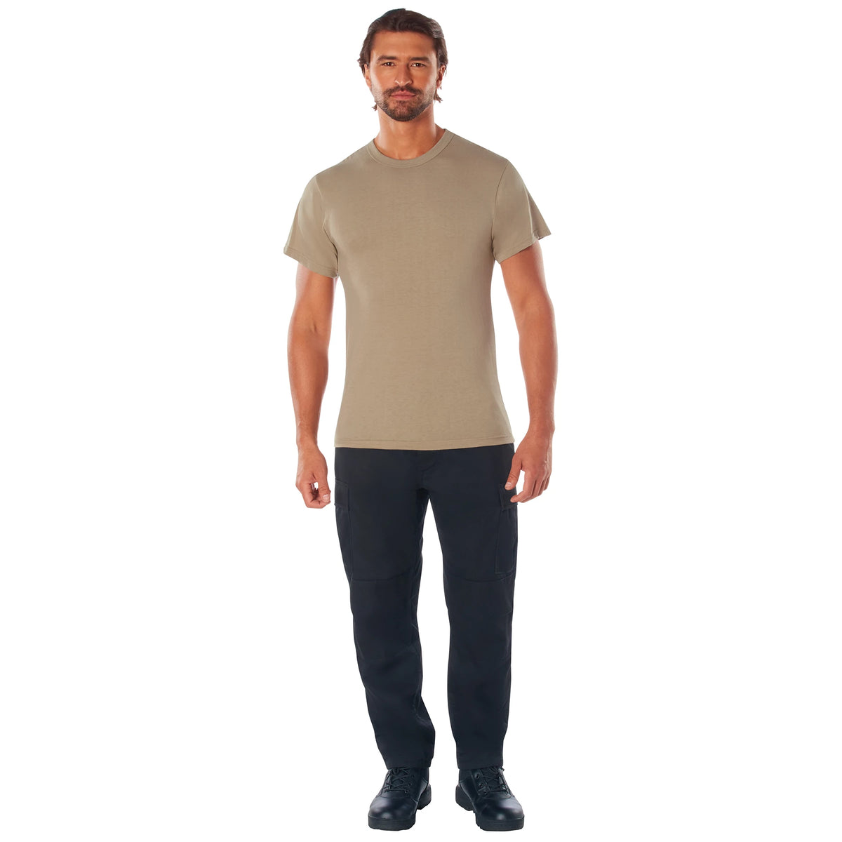 Rothco Solid Color T-Shirt with Cotton / Polyester Blend