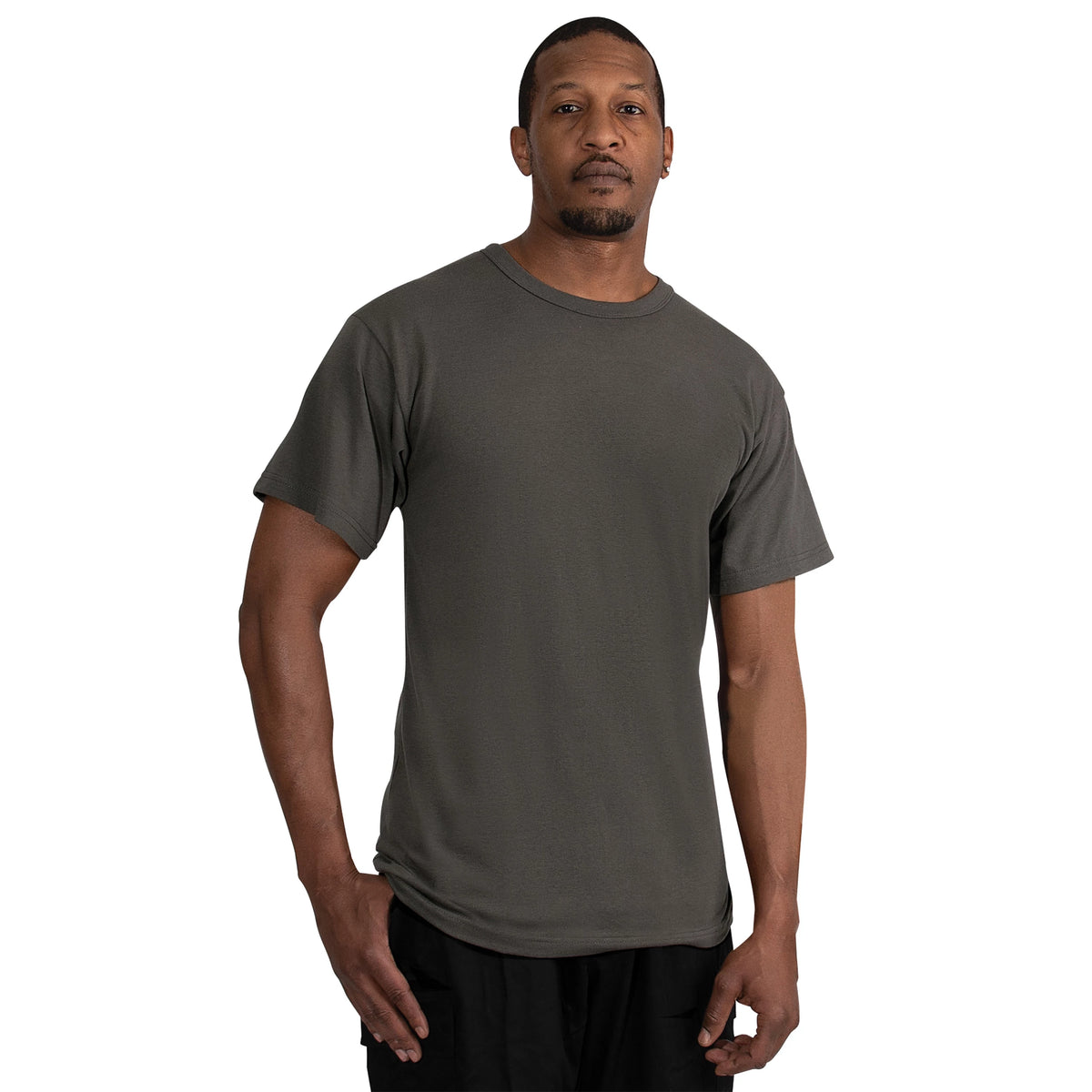 Rothco Solid Color T-Shirt with Cotton / Polyester Blend