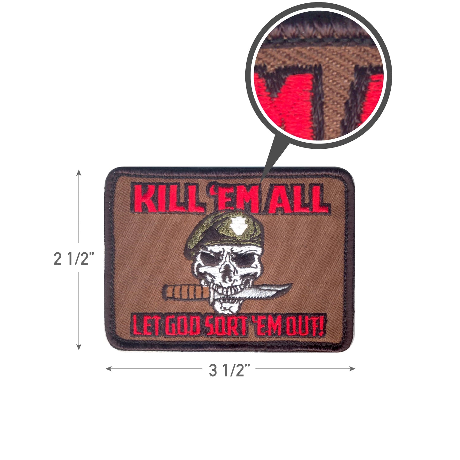Rothco Kill Em All Let God Sort Em Out Morale Patch