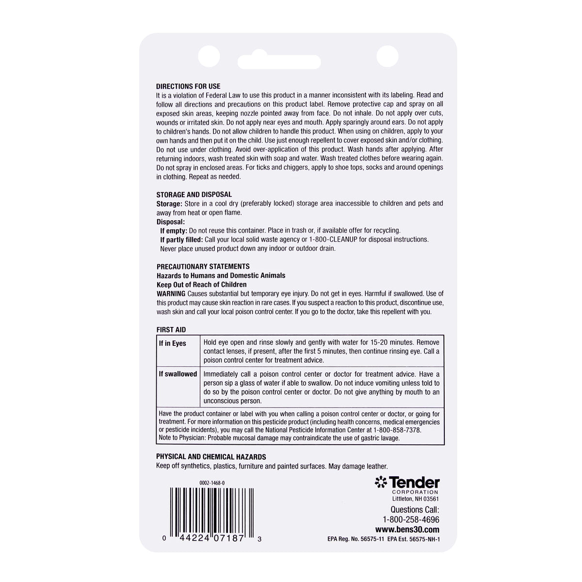 Ben's 30 Spray Pump Insect Repellent